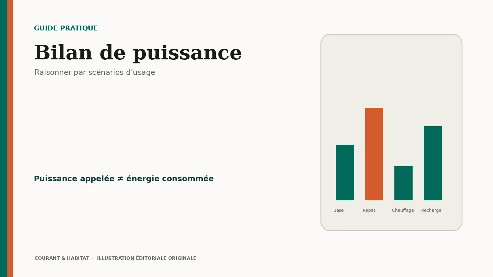 Illustration éditoriale : bilan de puissance