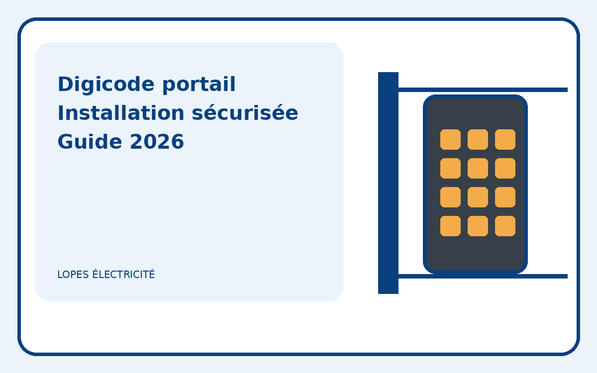 Illustration d’un digicode extérieur installé sur un portail