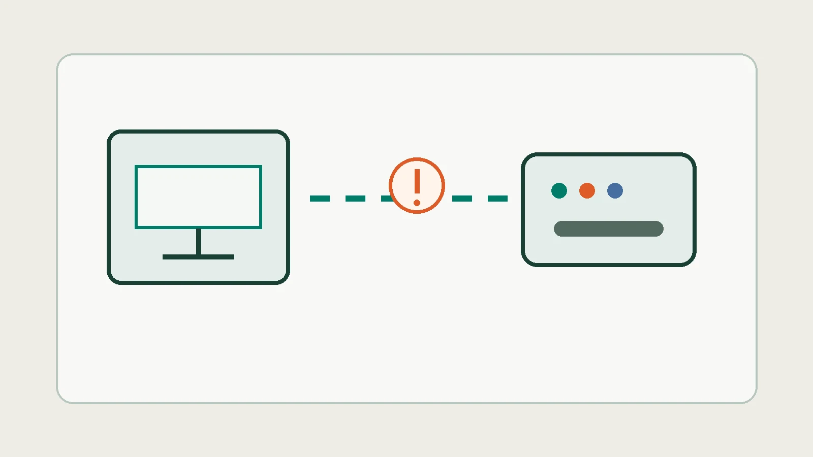 Illustration d’une interruption de communication entre un téléviseur et une box