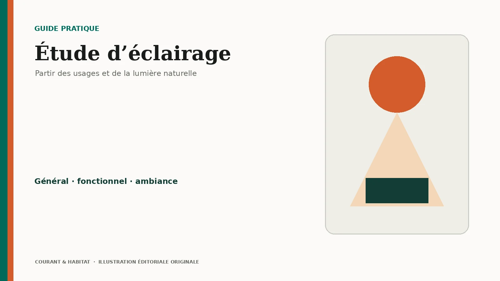 Illustration éditoriale : étude d’éclairage