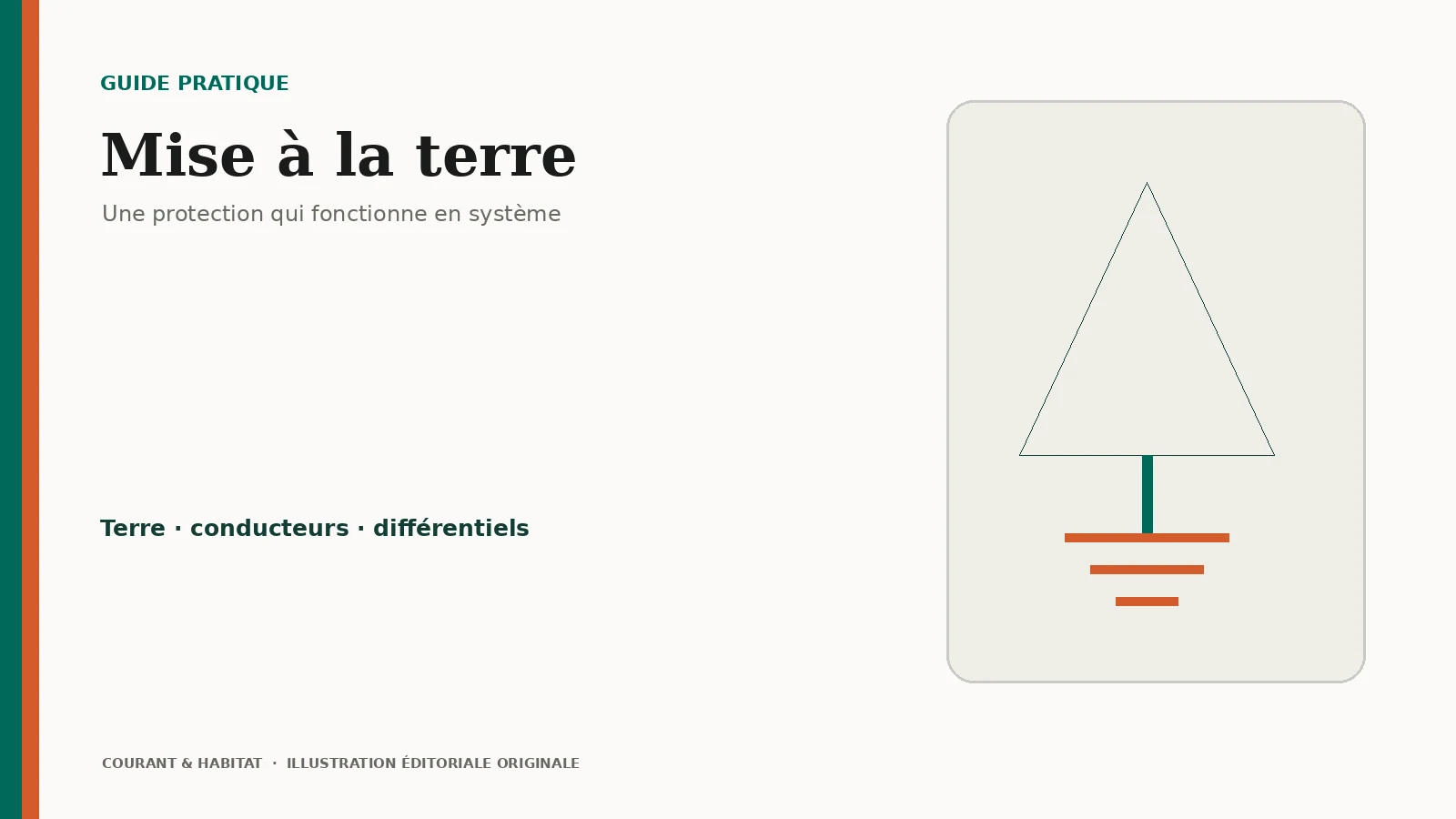 Illustration éditoriale : mise à la terre